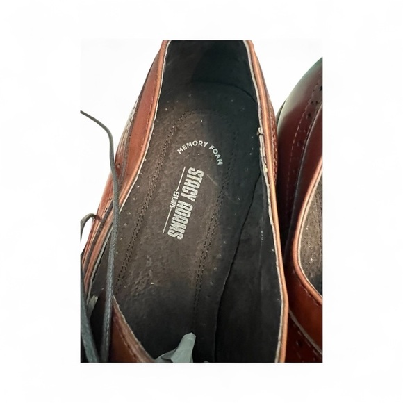 Stacey Adams Classic Brown Leather Men\'s Derby Shoes $75 main image 6